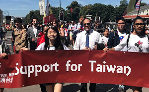 駐外官員上街！對中國霸凌說不 布魯塞爾首次台灣遊行 (影)