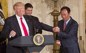 川普將為鴻海動土站台  美國總統史上罕見