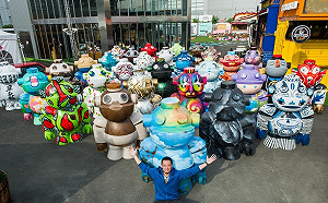 屏東LUCAS新竹現身！2米高彩繪機器人再掀打卡熱潮