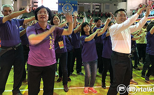 彰縣環保志工表揚  魏明谷王惠美同場大跳有氧舞蹈