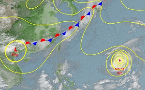 各地午後雷雨機率高！強颱瑪莉亞下周二、三離台最近