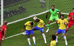 森巴軍團兵敗比利時  搞垮巴西的竟是這顆烏龍球