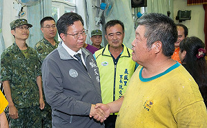 颱風天親赴復興區視察  鄭文燦：以更嚴格標準防颱