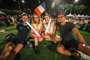 凱道看世足! 冠軍之夜球迷觀戰嗨翻