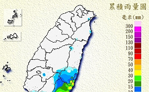 快訊》豪雨特報不斷！台東太麻里已出現125.5毫米累積雨量