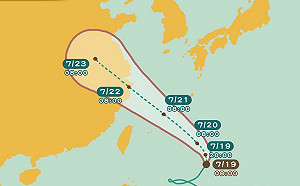 輕颱「安比」不直接來！帶你一圖秒懂周末天氣影響