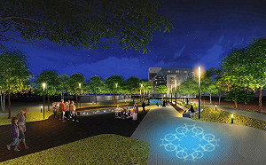 夜跑者有福了！大里運動公園將改造成城市光廊氛圍