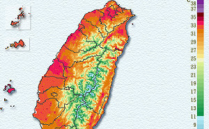 快訊》熱到全台紅通通！苗栗縣西湖11:30突破37度大關