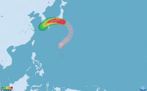 怪颱雲雀 東西橫貫日本創首例