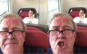 受不了中國男高鐵大聲講電話 英節目主持人連喊四次「閉嘴」 (影)