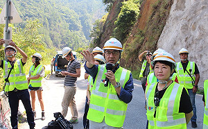 江啟臣盧秀燕攜手上梨山 啟動中橫上線復建可行性評估