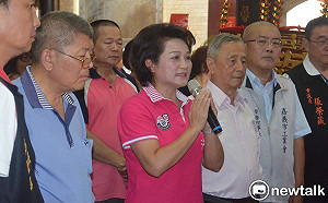 蕭淑麗邀吳敦義城隍廟為「誠信」發誓，吳敦義：隨她去吧！