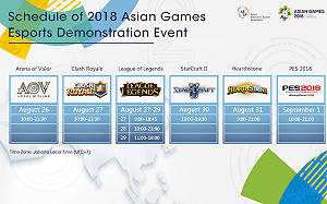 電競戰亞運》終於來了！雅加達亞運電競正賽賽程出爐