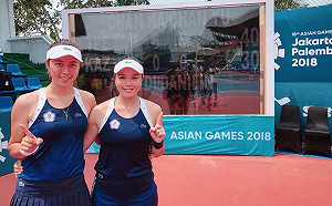 亞運》決勝盤被化解賽末點  詹詠然詹皓晴女雙奪銀