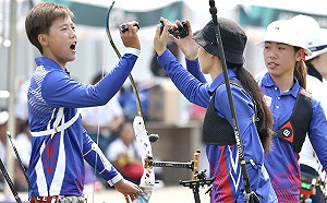亞運反曲弓女團 中華不敵南韓銀恨