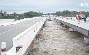 豪雨成災！緬甸中部水壩潰堤 淹沒百座村莊逾5萬人撤離 (影)