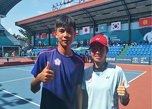 亞運》睽違8年！台灣軟網混雙余凱文、鄭竹玲摘金 