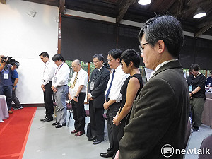 黨產會委員為楊偉中默哀  林峯正：未竟的理想，由我們完成