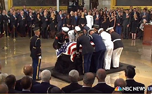 馬侃移靈國會大廳供瞻仰 歐巴馬小布希將致詞追悼