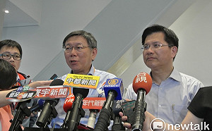 到底挺誰? 林佳龍一周內會姚也會柯 巿府：市政交流