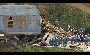 北海道強震42死 安倍視察災區撥5.4億日圓賑災