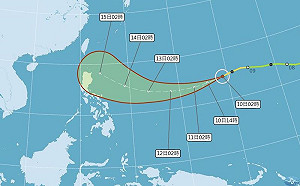 「山竹」明日恐變成強颱！周末最接近台灣