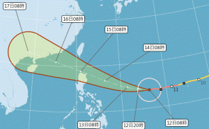 強颱山竹漸逼近  週五晚最接近台灣