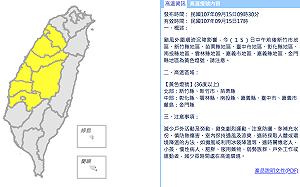 山竹沈降作用！新竹以南午後高溫超過36℃