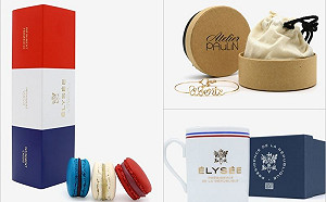 法國總統府周邊商品 紅藍白馬卡龍限定販售