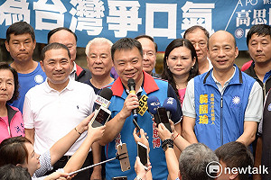 高思博侯友宜韓國瑜合體 矢言讓民進黨走入歷史