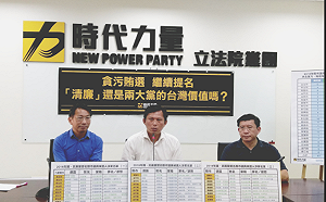 公布藍、綠提名涉案議員候選人  黃國昌：這是你們台灣價值？