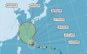 潭美北修侵台機率大降！專家：關鍵看周五