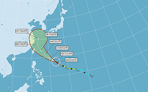 今日早晚天氣稍涼  晴到多雲  是否發布康芮颱風海警明揭曉