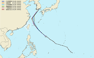 六國測站預測「康芮」路徑！北台灣恐受波及