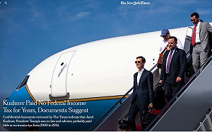 紐時：川普女婿可能多年鮮少或未繳聯邦所得稅