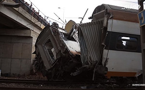 （影）摩洛哥火車出軌撞橋墩 至少6死逾80傷