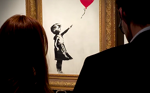 (影) 原來自毀機關是這麼裝的 班克斯公開「氣球女孩」幕後花絮