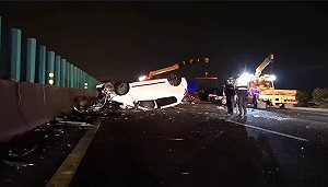 中山高台南下營段重大車禍 3車追撞釀2死3傷