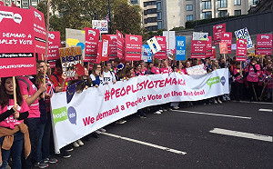 反脫歐要求2度公投 70萬人倫敦大規模遊行