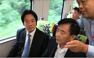 賴清德搭06:44首班普悠瑪視察   「全面體檢前過彎減速」