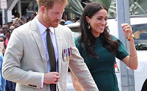 梅根馬克爾身著吳季剛作品 出席斐濟政府歡迎儀式