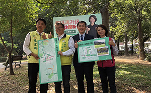 蔡筱薇提雕塑公園與自行車路網 黃偉哲背書