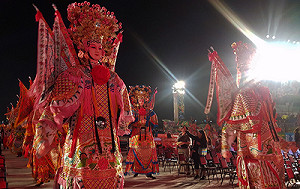 花博開幕晚會搶先看 百人廟會陣頭迎賓