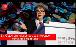 代言中國廁所革命  比爾蓋茲拿著一瓶東西上台眾人驚呆