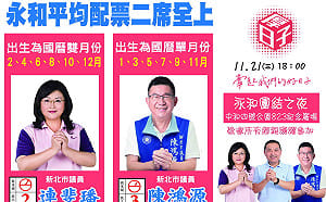 獨家》新北議員選戰兩樣情！藍永和率先配票  全國最高票喊搶救