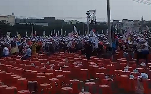 張麗善造勢萬人爆棚？ 民眾戳破：動員外縣市助陣全場僅6000人