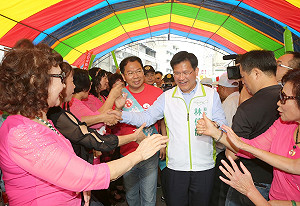 林佳龍狂掃太平衝刺　造勢晚會今晚６時登場