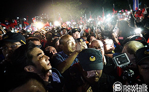 韓國瑜「挺進岡山」 20特勤警加防彈包維安護送