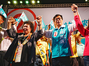 現場直擊》陳其邁林園造勢 6000人相挺 擘畫建設藍圖