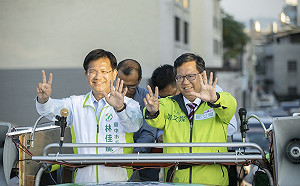 鄭文燦南下台中陪林佳龍掃街 鄭文燦：選對人、會做事